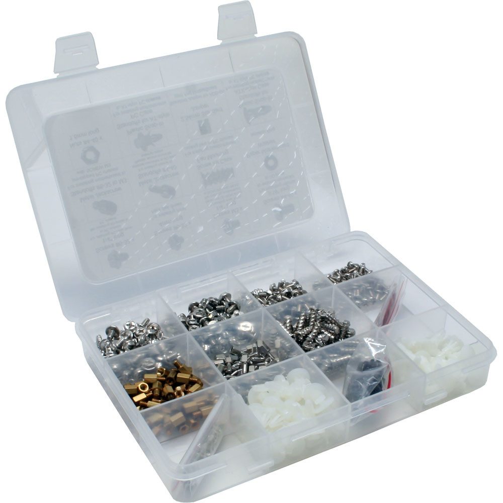 Kabelbinder InLine® 77789B PC-Schraubenset 550-teilig (10x50 & 2x25 Stück)