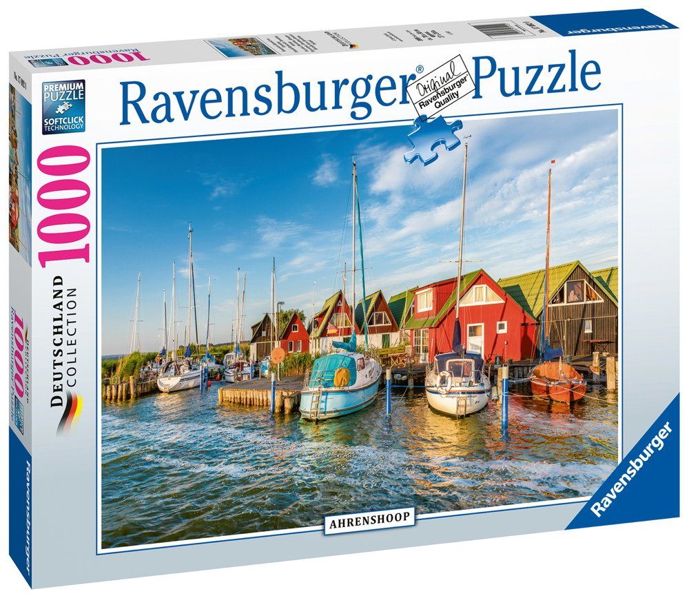 Ravensburger Puzzle Romantische Hafenwelt von Ahrenshoop 17092, 1000 Puzzleteile