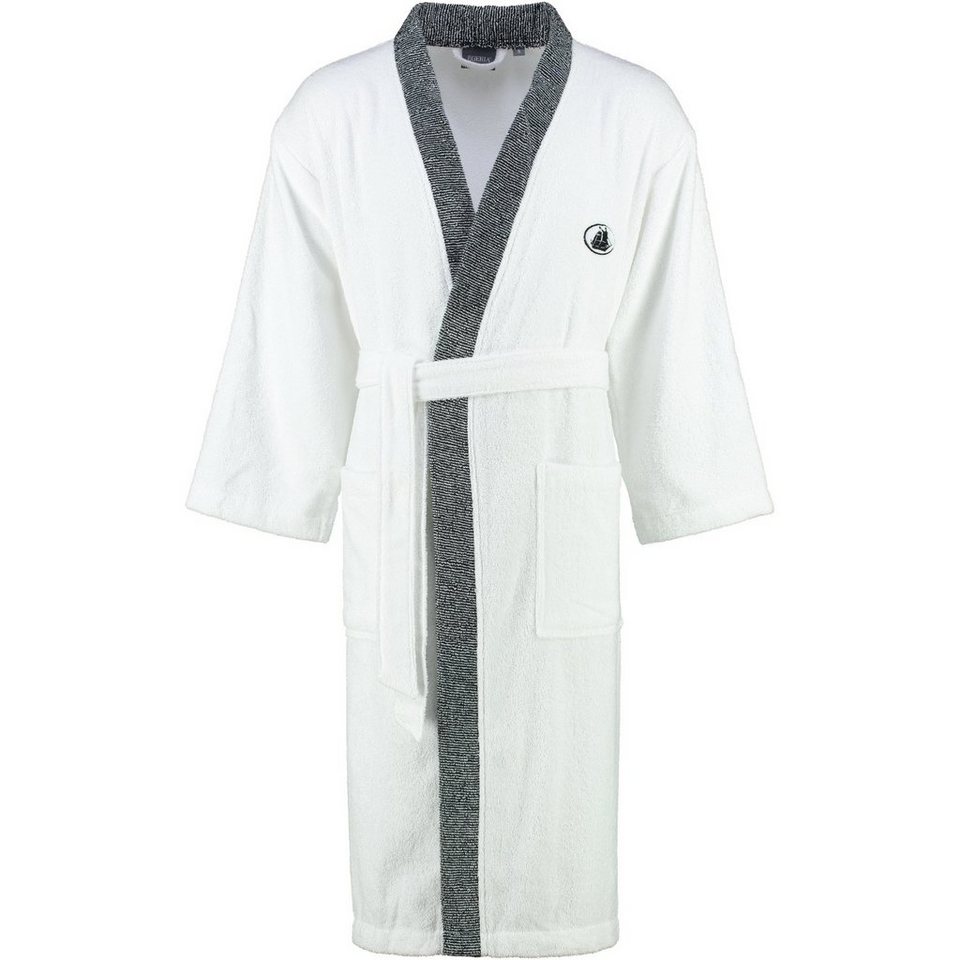 Egeria Unisex-Bademantel Black&White Kimono, Kimono, 100% Baumwolle