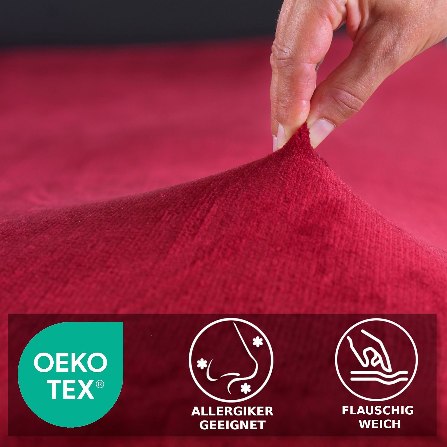 Malika Bettwäsche Cashmere-Touch Fleece, weiche, warme Winterbettwäsche, Cashmere Touch, 2 teilig, Flauschig warmes Teddy-Plüsch – Bild 4 von 5