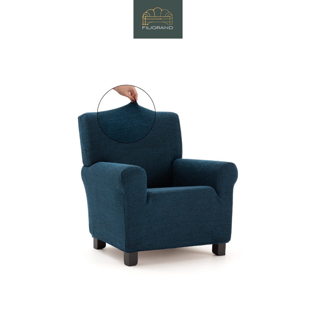 Belmarti Sesselhusse luxuriöser und edler Sesselbezug, Chenille Oberfläche, hochwertiges und langlebiges Material, made in Spain