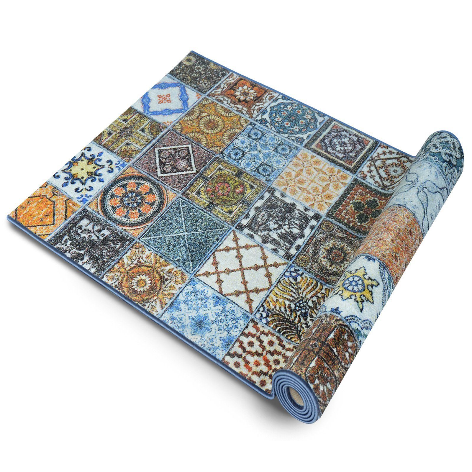 Karat Läufer Rosolina, Teppich, Erhältlich in vielen Größen, Brücke, gemust günstig online kaufen