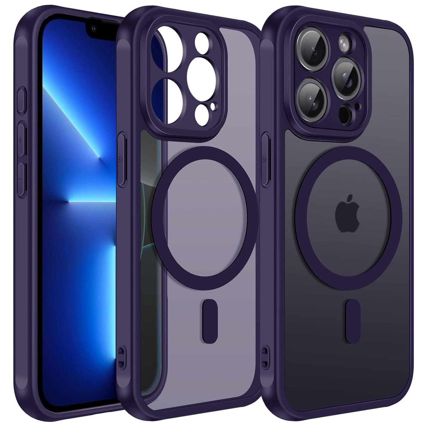 CoolGadget Handyhülle für Apple iPhone 13 Pro Max 6,7 Zoll, Kamera Schutz Hülle Silikon Hard Case Schutzhülle für Magsafe Zubehör
