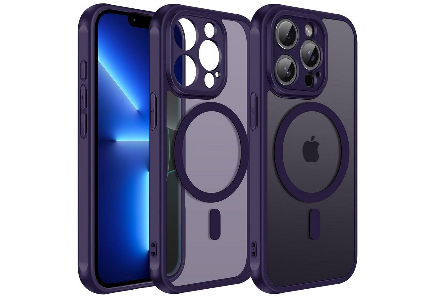 CoolGadget Handyhülle für Apple iPhone 13 Pro Max 6,7 Zoll, Kamera Schutz Hülle Silikon Hard Case Schutzhülle für Magsafe Zubehör