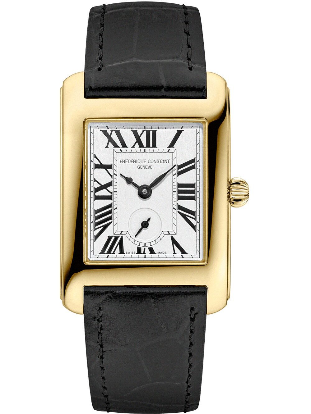 Frederique Constant Quarzuhr Frederique Constant FC-235S2C5 Damenuhr Carree Small Seconds 36mm 3ATM Frederique Constant FC-235S2C5 Damenuhr Carree Small Seconds 36mm 3ATM