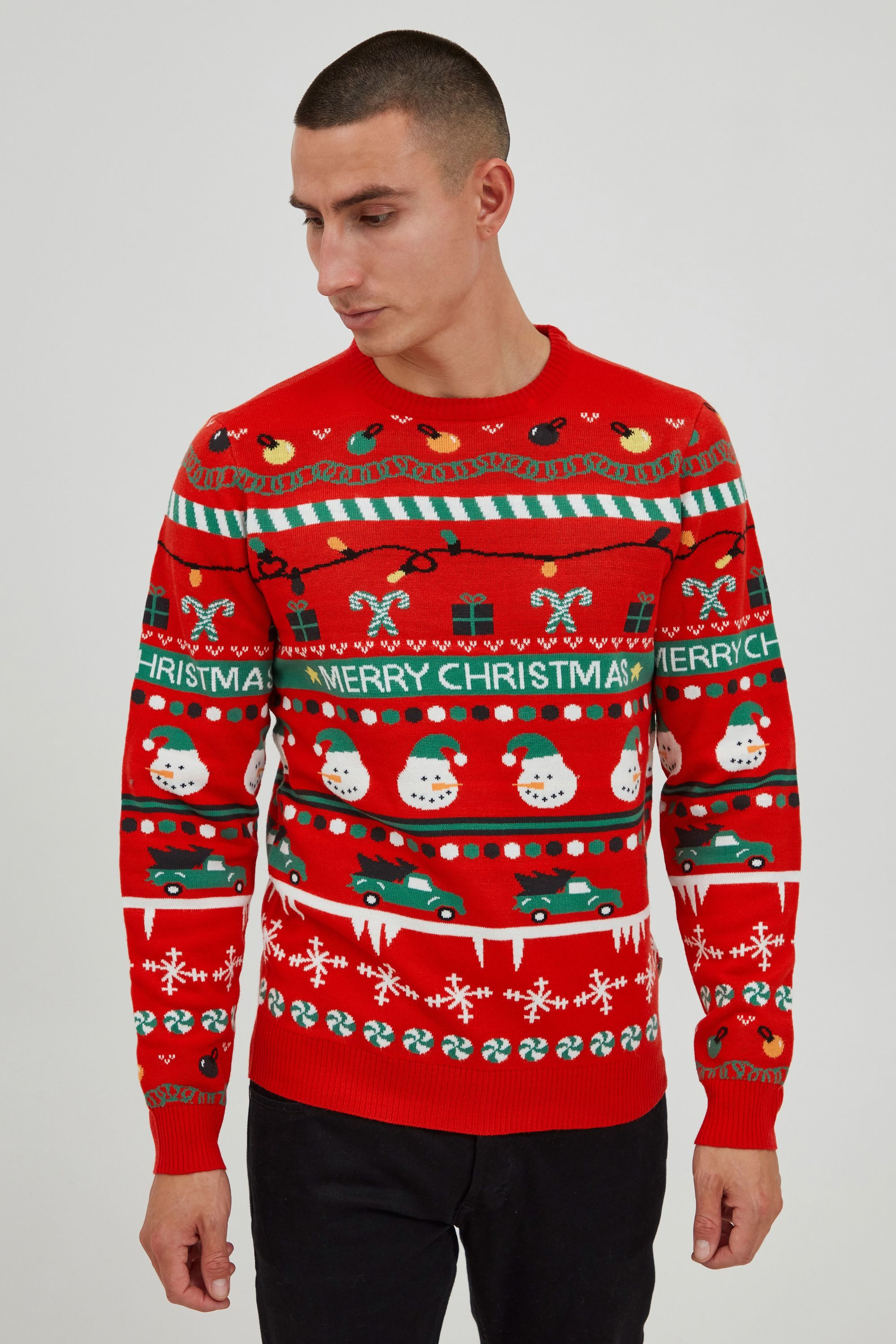 11 Project Strickpullover PRRuben XMAS Modischer Strickpullover mit weihnac günstig online kaufen