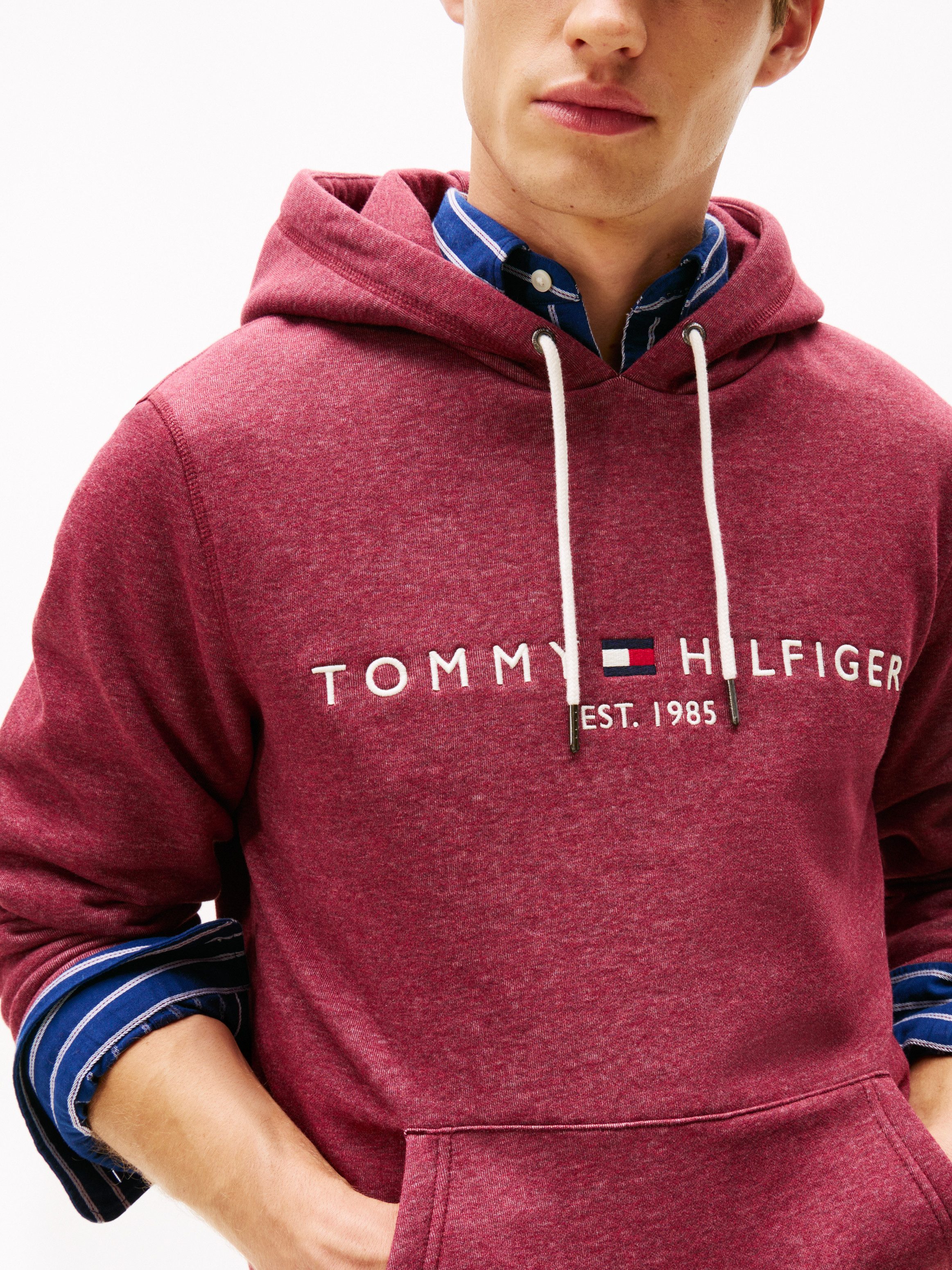 Tommy Hilfiger Kapuzensweatshirt TOMMY LOGO HOODY mit Kapuze und Kängurutas günstig online kaufen