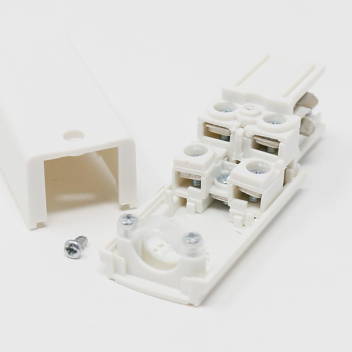 Kanlux Schienensystem-Leuchten Stromeinspeisung mit R-Stecker für "TEAR N" weiß