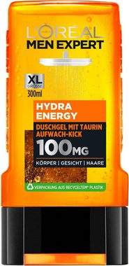 L'ORÉAL PARIS MEN EXPERT Duschgel Hydra Energy Taurin, 6-tlg.