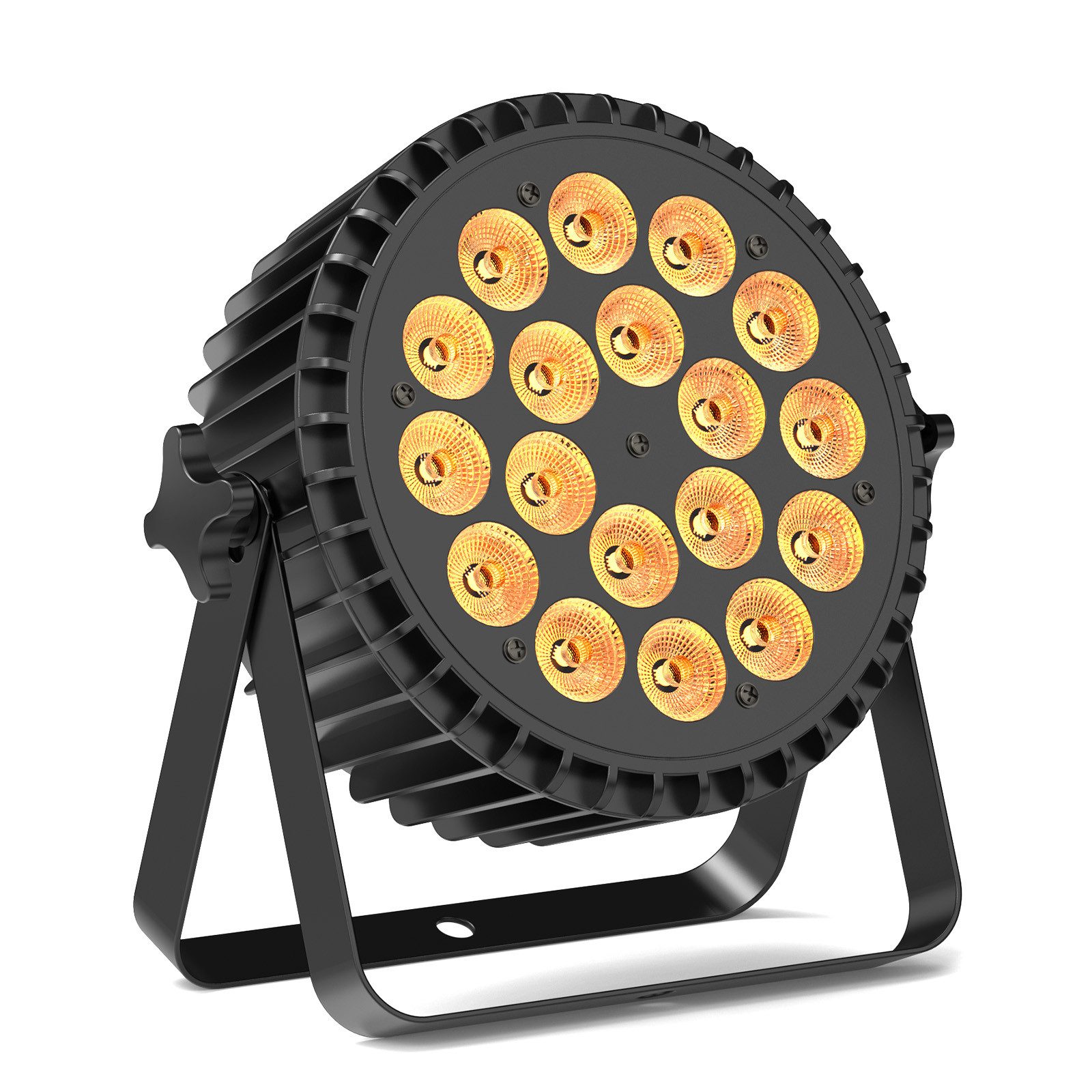 ZonQoonz Discolicht 108W LED PAR RGBW Bühnenlicht DMX & Sound-control für Hochzeiten Party