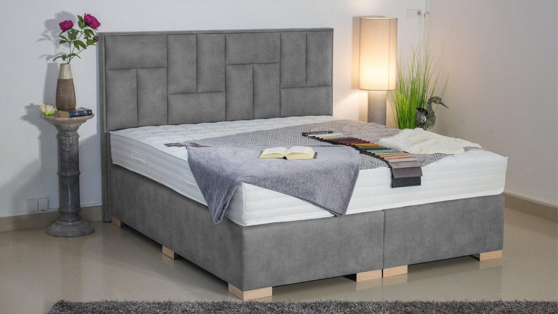PAARA Boxspringbett Nevada ohne Bettkasten mit alles mit Holz, mit einzigartigem Belüftungssystem