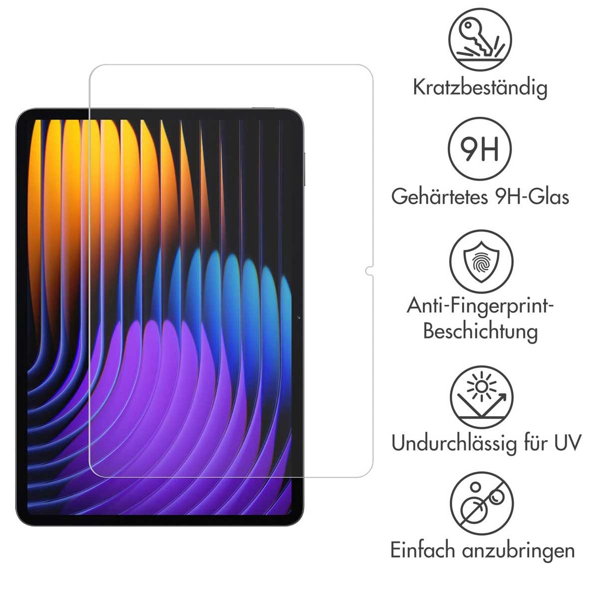 imoshion Displayschutzfolie imoshion Displayschutz aus gehärtetem Glas Xiaomi Pad 7 / 7 Pro / 8, 1 Stück – Bild 3 von 5