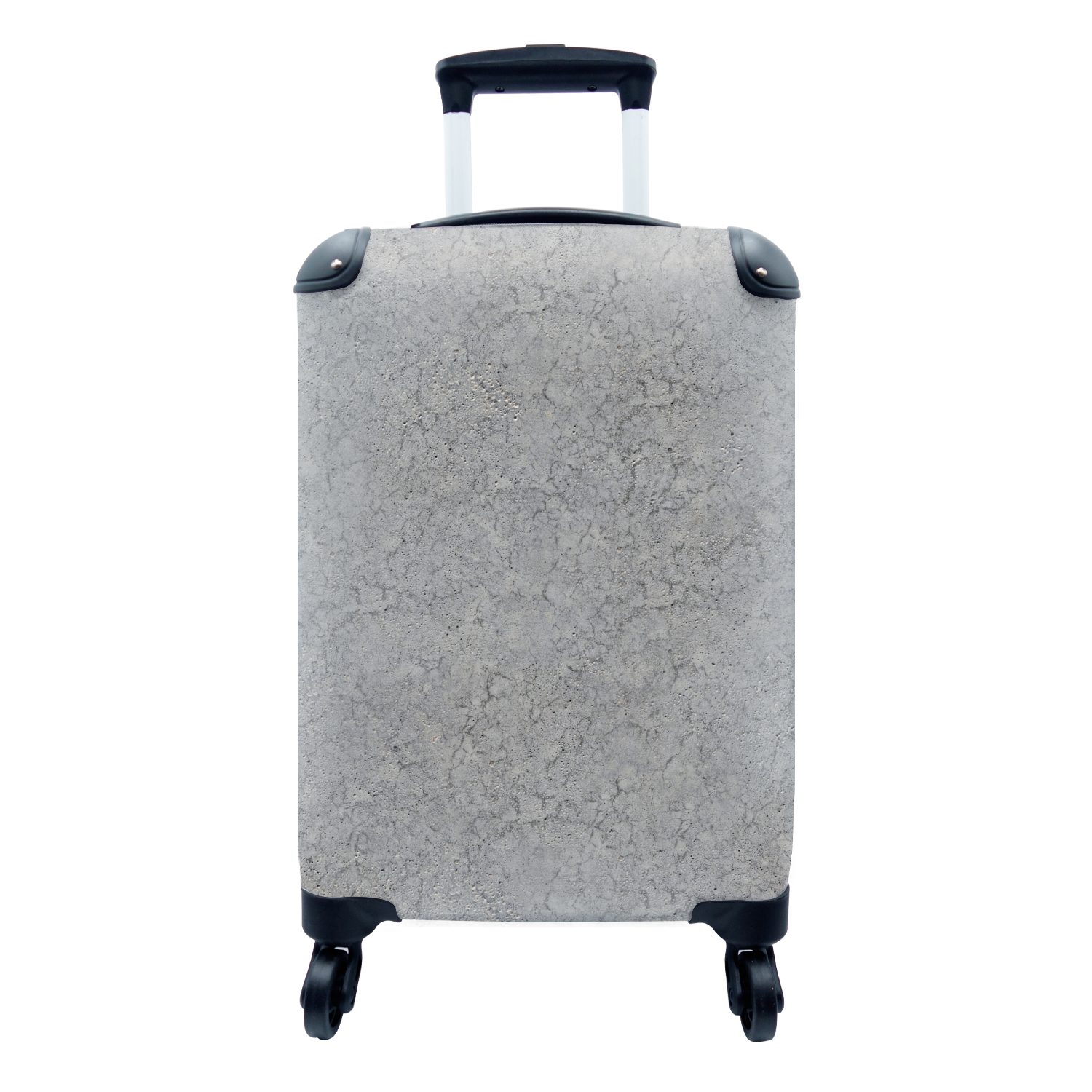 MuchoWow Handgepäckkoffer Beton - Wand - Muster - Industriell, 4 Rollen, Reisetasche mit rollen, Handgepäck für Ferien, Trolley, Reisekoffer