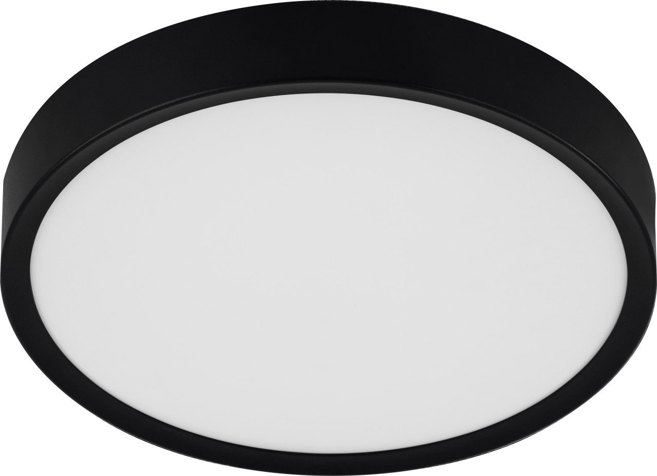 EGLO LED Deckenleuchte Eglo LED Deckenleuchte Giglio schwarz Ø 34 cm, Inkl. Leuchtmittel, Nicht dimmbar ohne Bewegungsmelder
