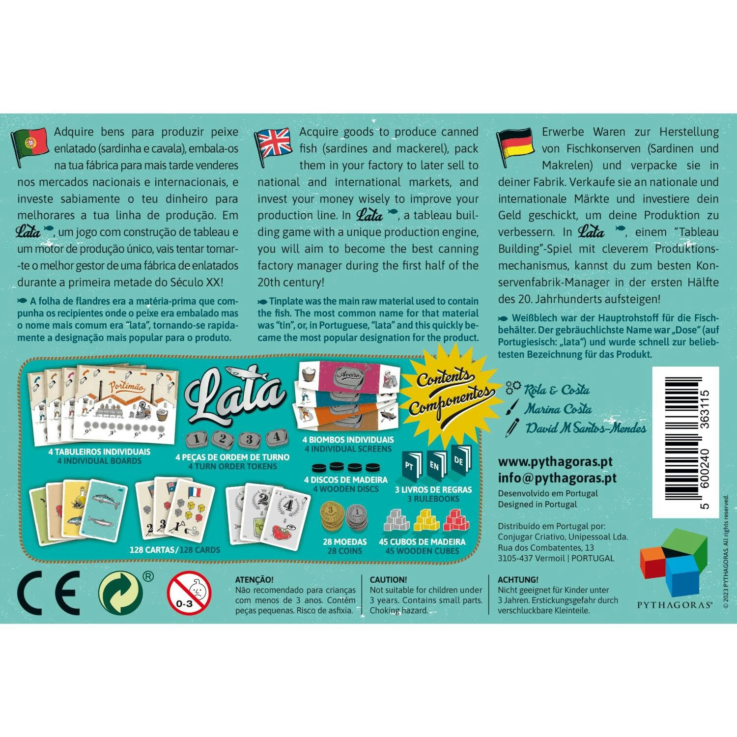 PYTHAGORAS Spiel Lata, Lata