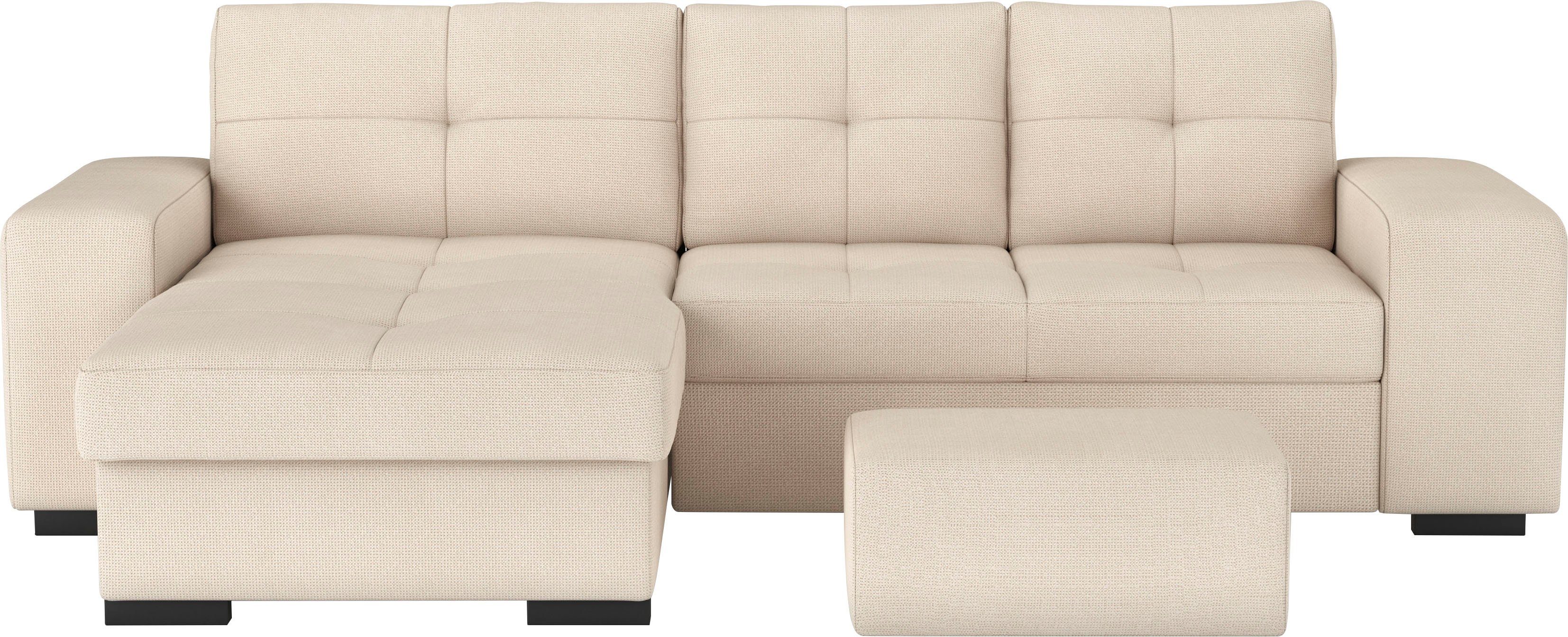 COTTA Ecksofa Mattina L-Form, mit Hocker, günstig online kaufen