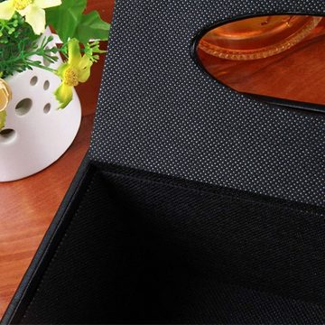 Lubgitsr Papiertuchbox Household Office Rechteckige Tissue Box mit Remote-Aufbewahrungsbox (1 St)