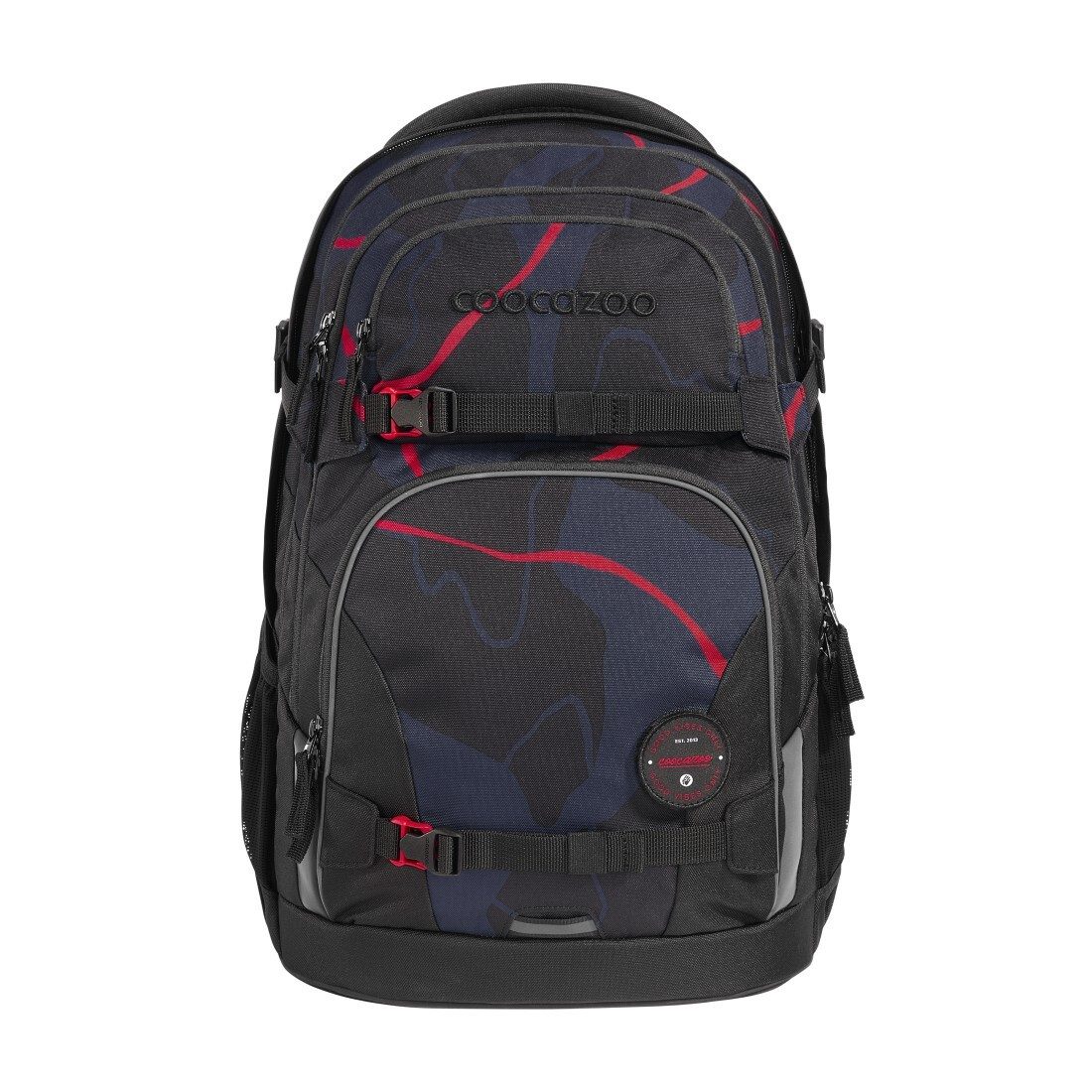 coocazoo Schulranzen PORTER Lava Lines 2-teilig, ergonomisch, 2-teilig (2-tlg)