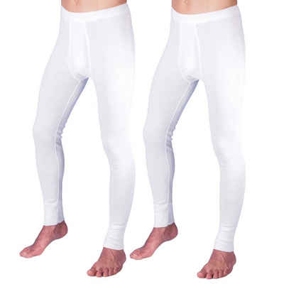 HERMKO Lange Unterhose 3540 2er Pack Herren lange Unterhose long johns Bio-Baumwolle