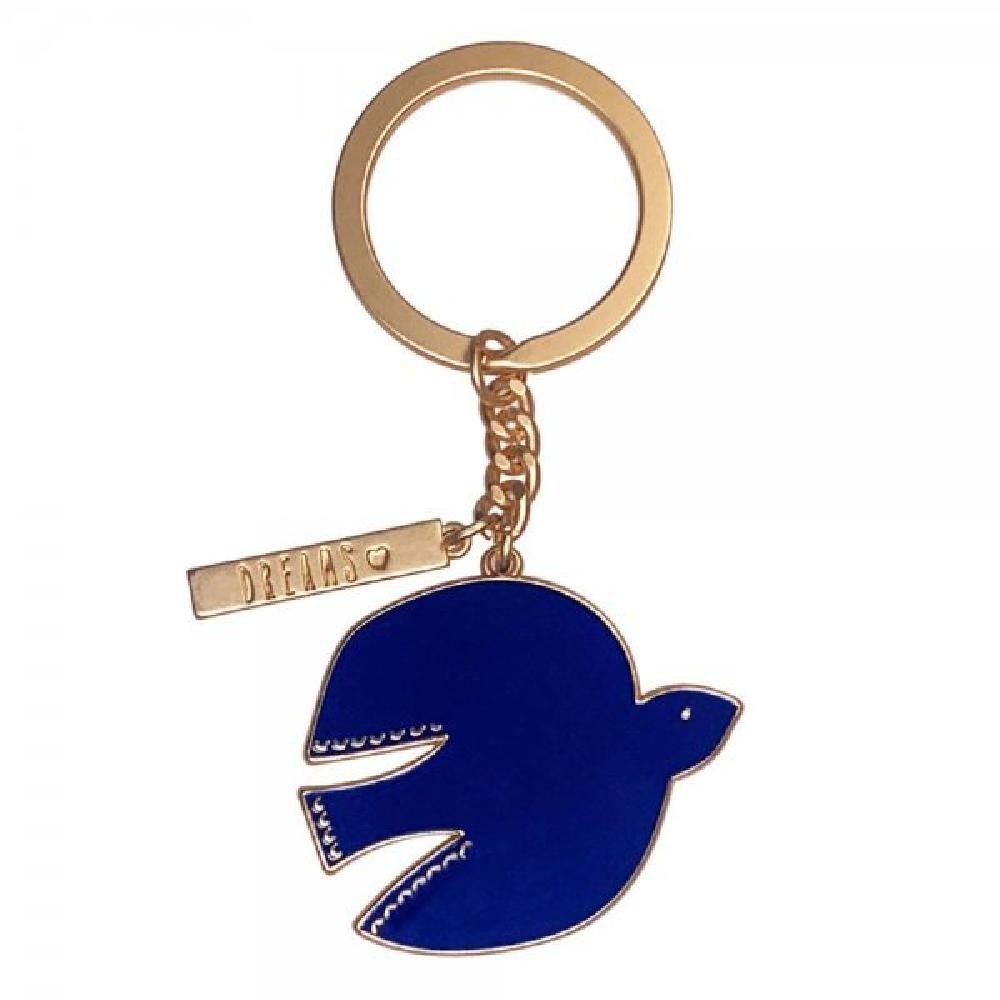 Räder Брелки Design Брелки Follow your dreams Bird Blau-Gold (4,5x4cm)