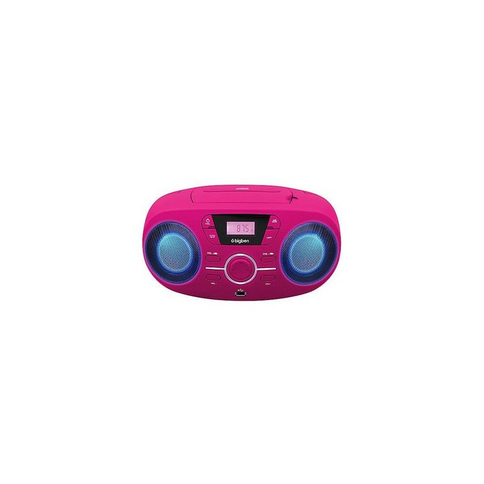 BigBen CD-Player mit Radio CD61 (pink) CD-Player
