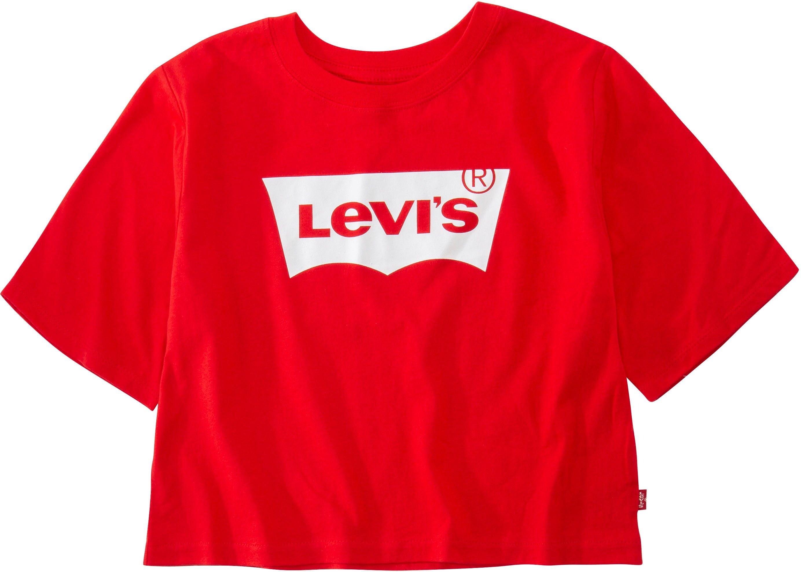 Levi's® Kids T-Shirt BATWING CROPPED TEE GIRLS rot for