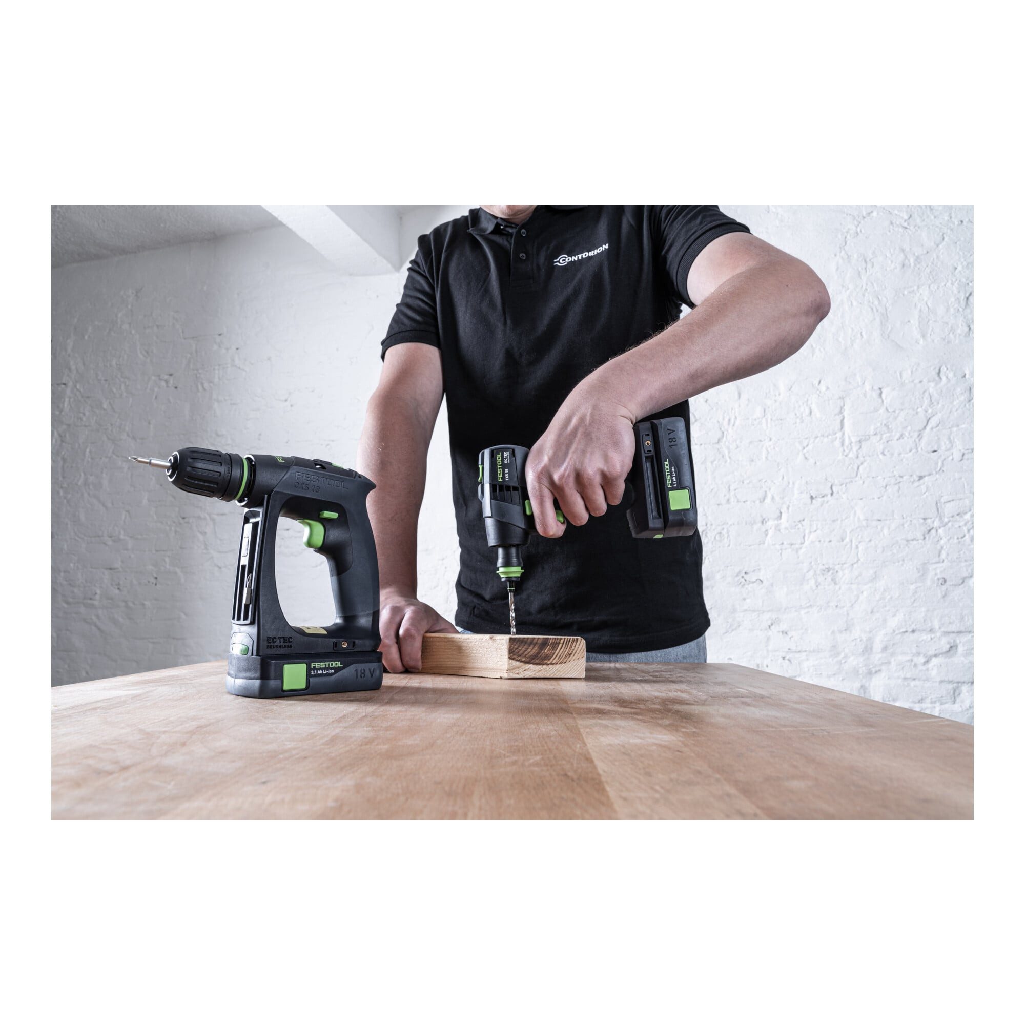 FESTOOL Bohrschrauber Festool Akku-Bohrschrauber CXS 18-Basic-Set