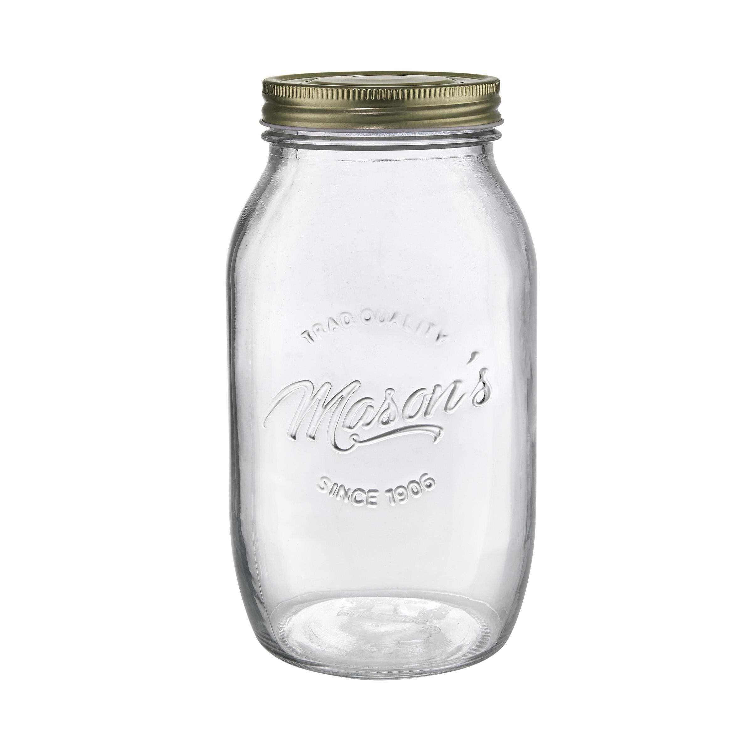 BUTLERS Vorratsglas MASON'S Aufbewahrungsglas 1500ml, Glas, Blech