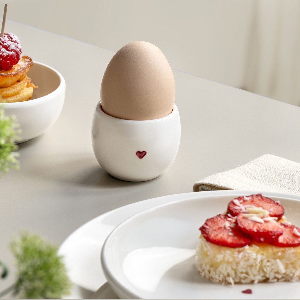 like. by Villeroy & Boch Eierbecher With Love Eierbecher 5,5x5,5x4,5cm, (1-tlg), Premium Porcelain, 1 Stck, mikrow.- & spülm.sicher