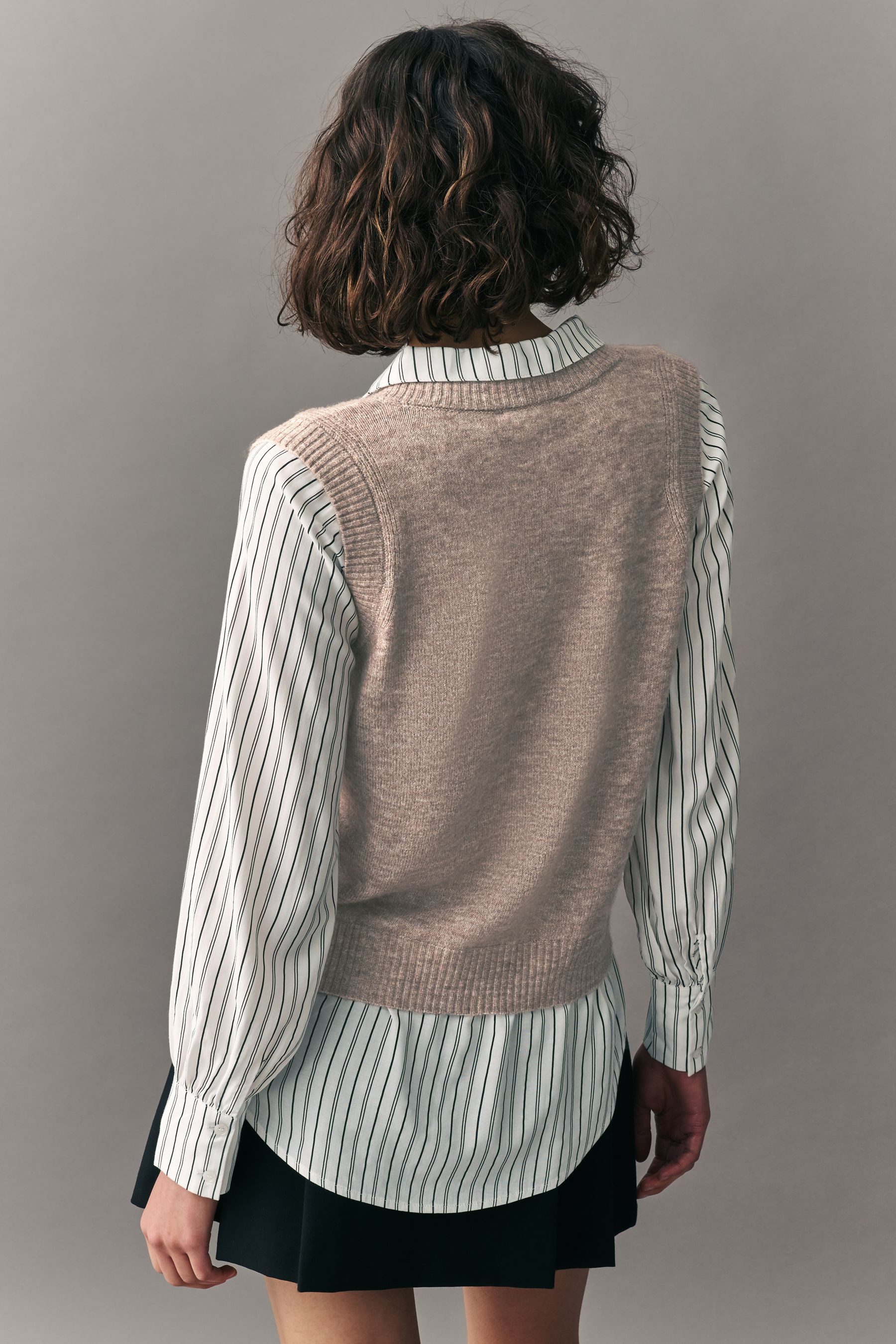 Next V-Ausschnitt-Pullover Strickpullunder mit V-Ausschnitt und günstig online kaufen