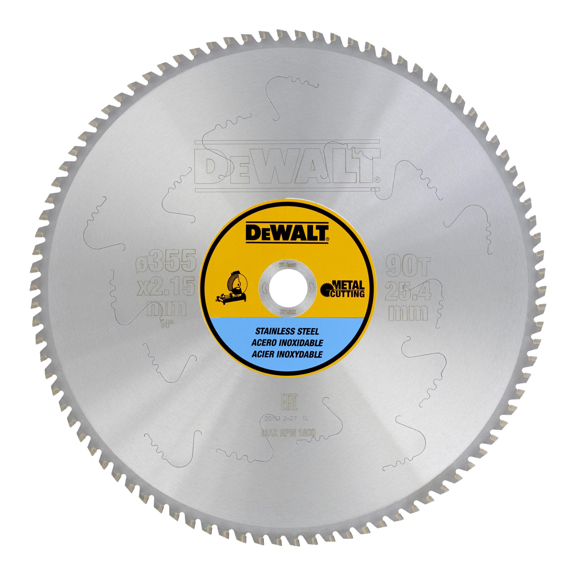 DeWalt Kreissägeblatt DEWALT Kreissägeblatt stationär 355/25,4 mm 90TFZ DT1922-QZ