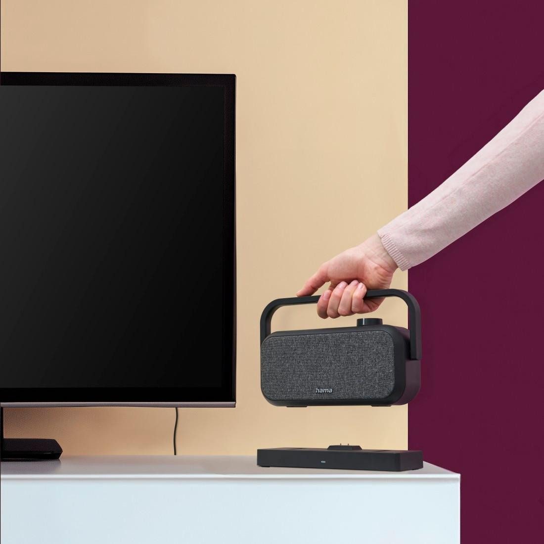Hama Kabelloser TV-Lautsprecher Sprachverstärker f. Senioren+Hörgeschädigte Lautsprecher (Bluetooth)