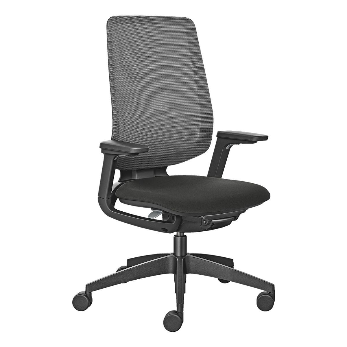 sedus Schreibtischstuhl se:flex mit Netzrückenlehne, mit Gewichtsautomatik und Schiebesitz mit verstellbarer Sitztiefe