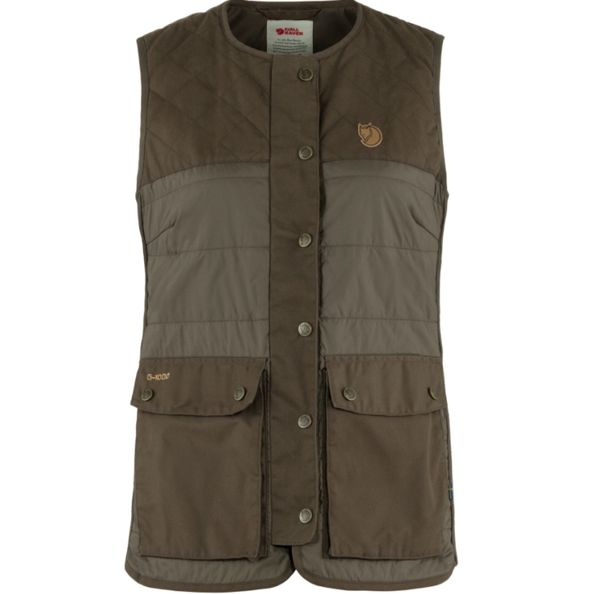 Fjällräven Trekkingrucksack Fjällräven Forest Wool Padded Vest W, 633 Dark Olive, XS