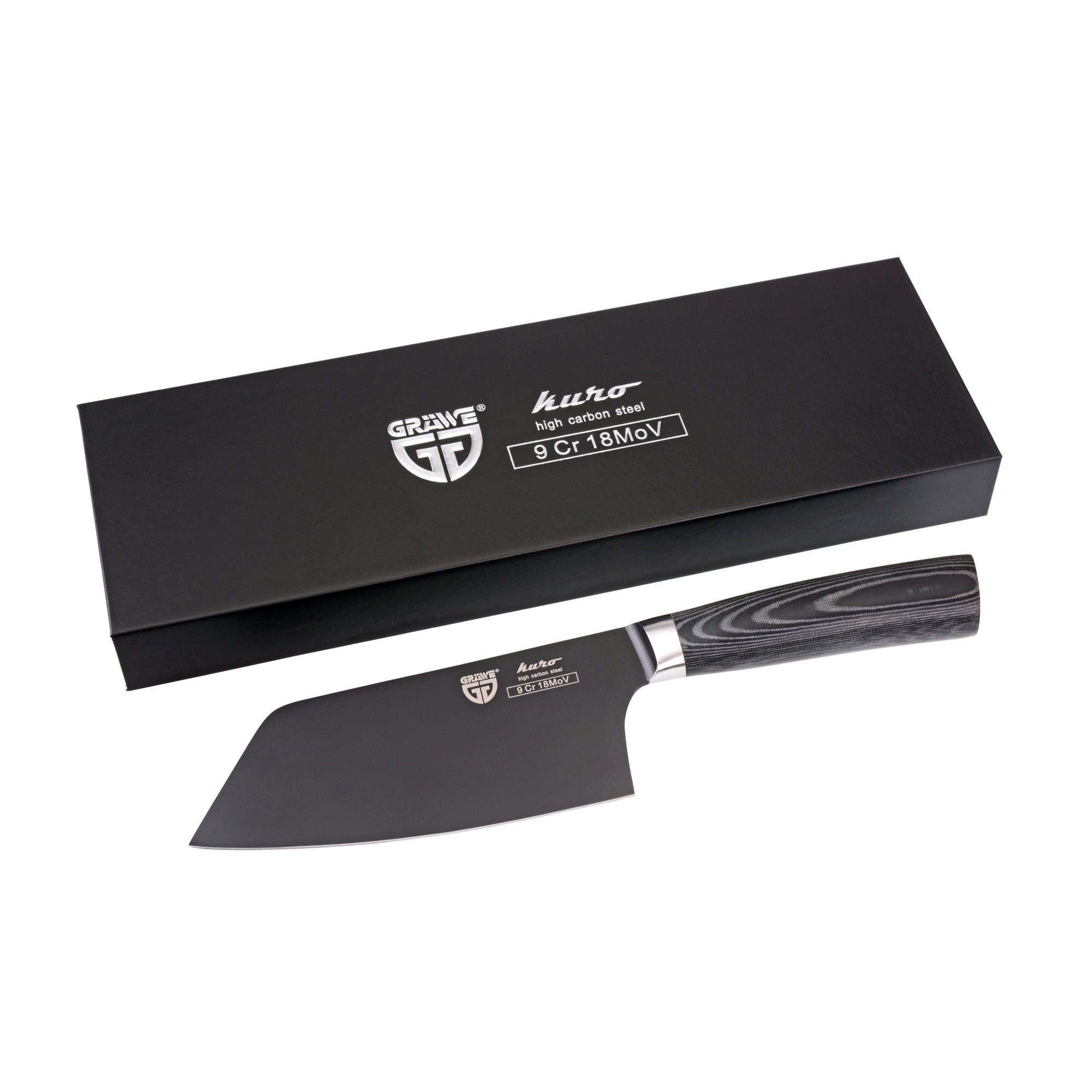 GRÄWE Kochmesser GRÄWE Beil schwarz Kuro