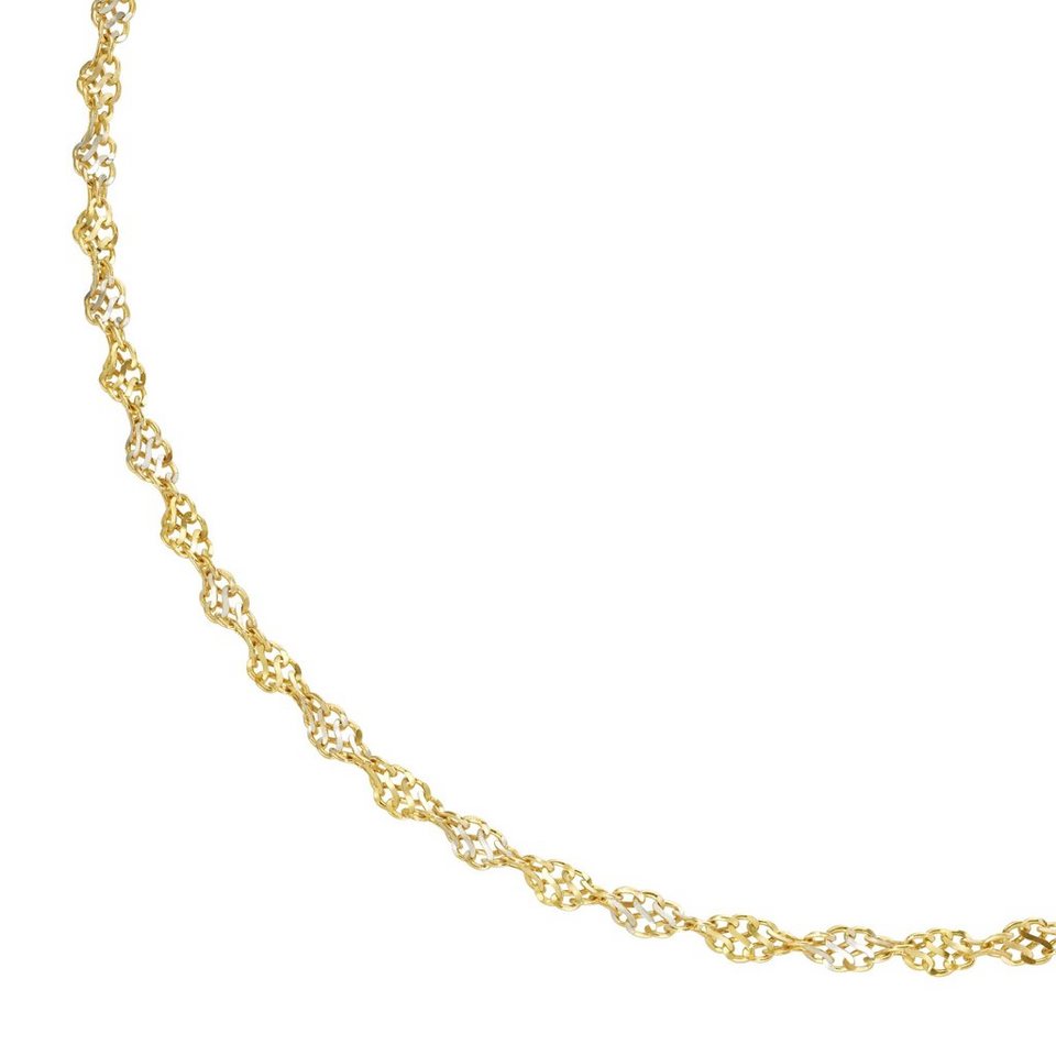 Luigi Merano Goldkette Singapurkette bicolor, Gelbgold 375
