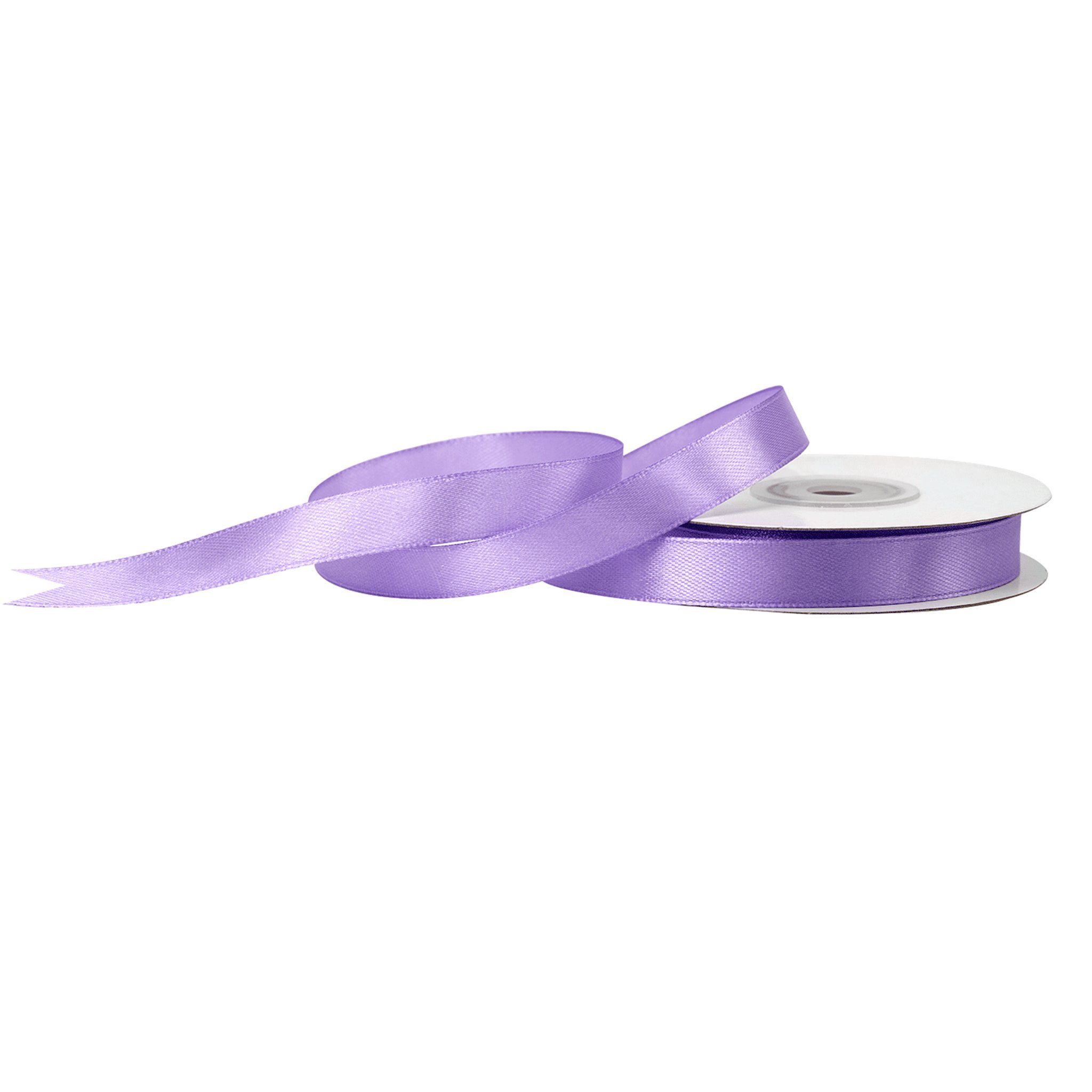 Creativery Satinband, Satinband 12mm x 25m Rolle Flieder