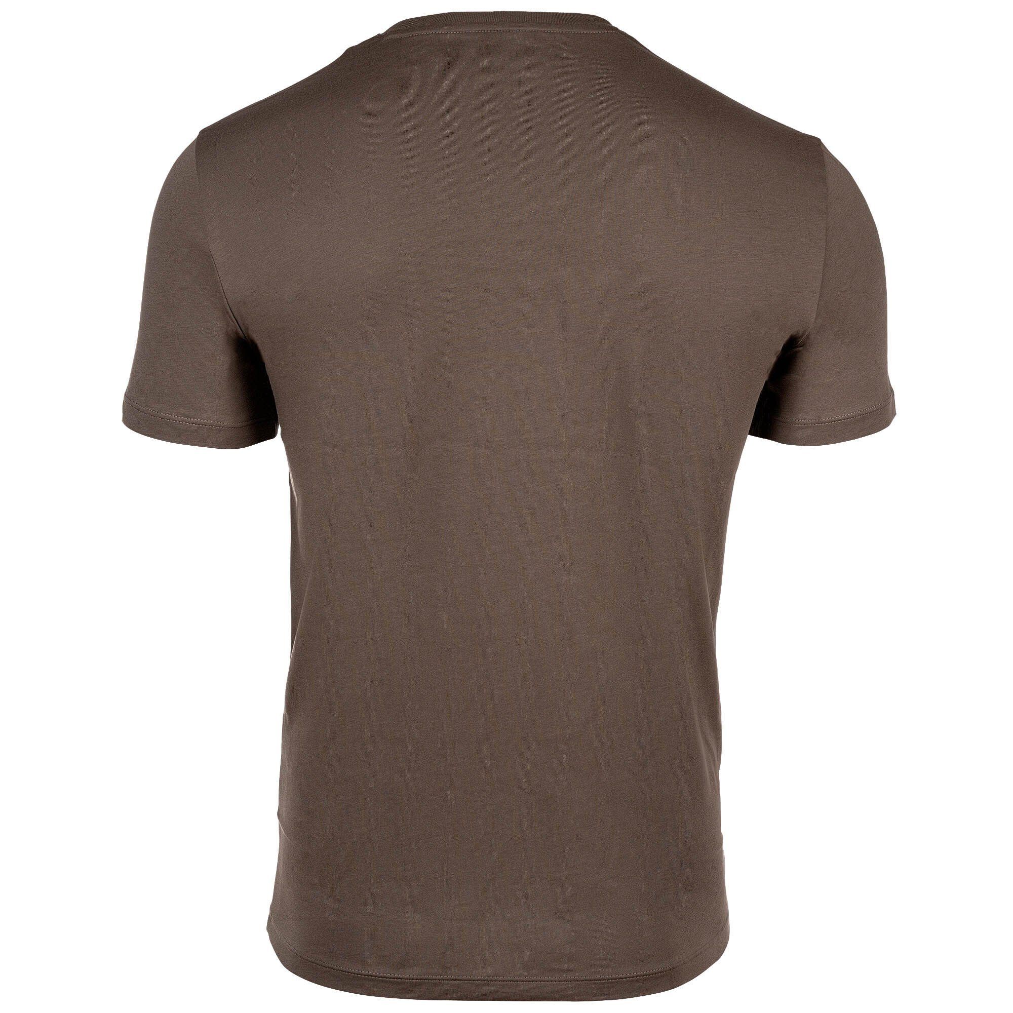 ARMANI EXCHANGE T-Shirt Herren Schriftzug, - T-Shirt Khaki Rundhals, Cotton