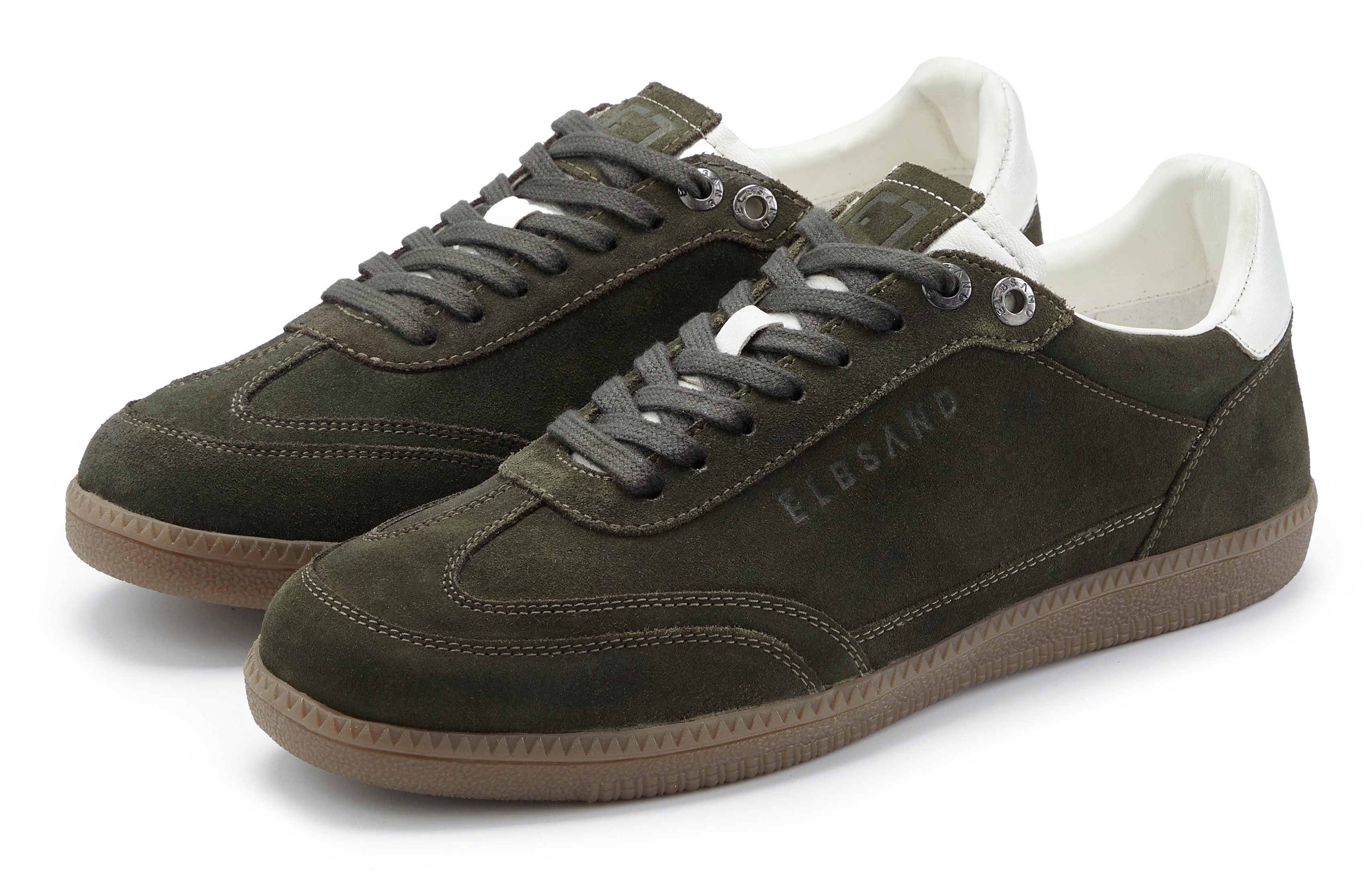 Elbsand Schnürschuh, Retro Sneaker, Lederschuh, Halbschuh, Ledersneaker Sneaker NEU Freizeitschuh, Schnürhalbschuh, Turnschuh aus Leder im Retro-Look