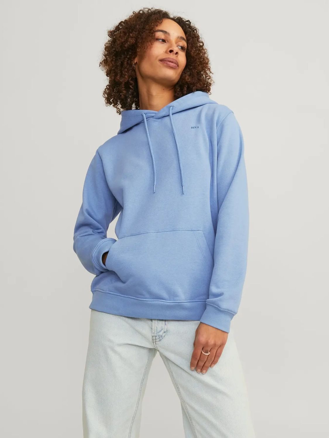 JJXX Kapuzenpullover (1-tlg) toller Basic-Pullover mit kleinem Logoschriftzug