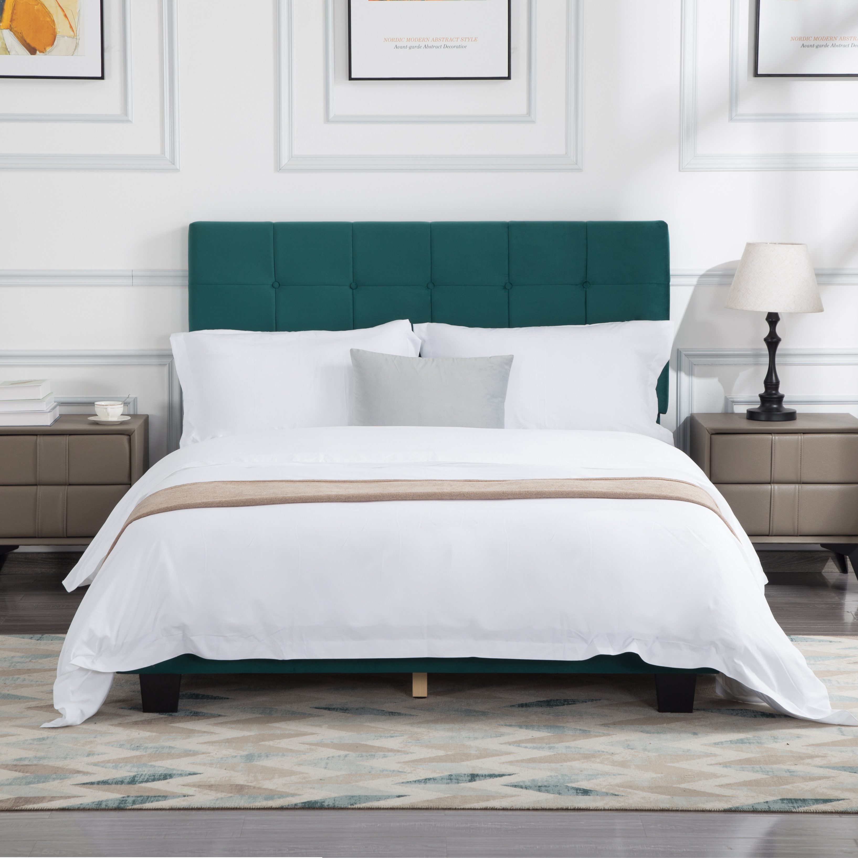 Gotagee Polsterbett Polsterbett Doppelbett Jugendbett Stauraumbett Flaches Bett