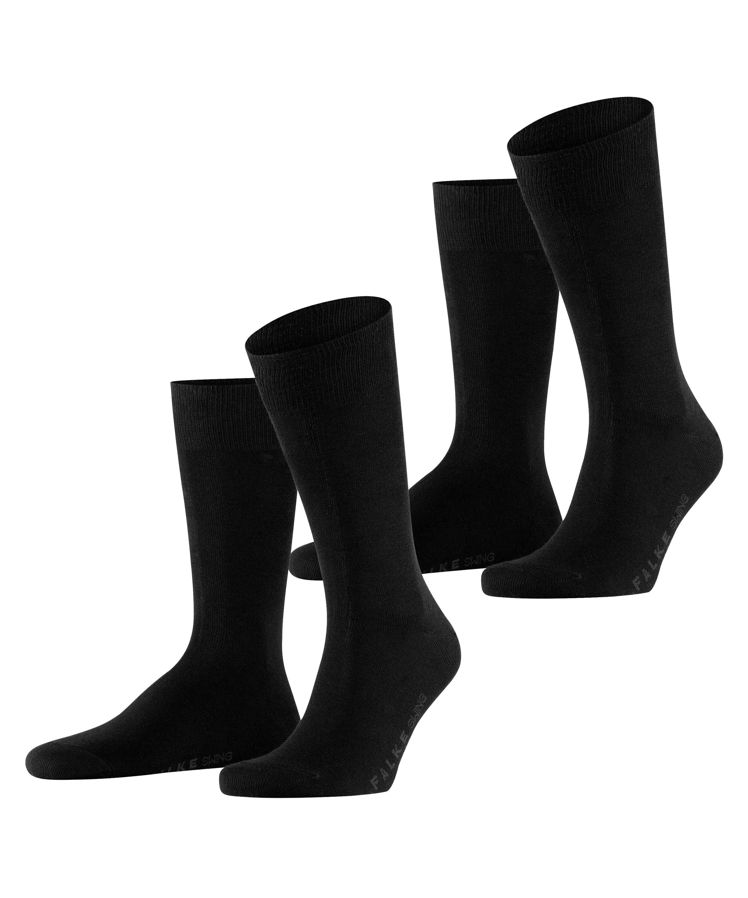 FALKE Socken Swing 2-Pack (2-Paar) black (3000)