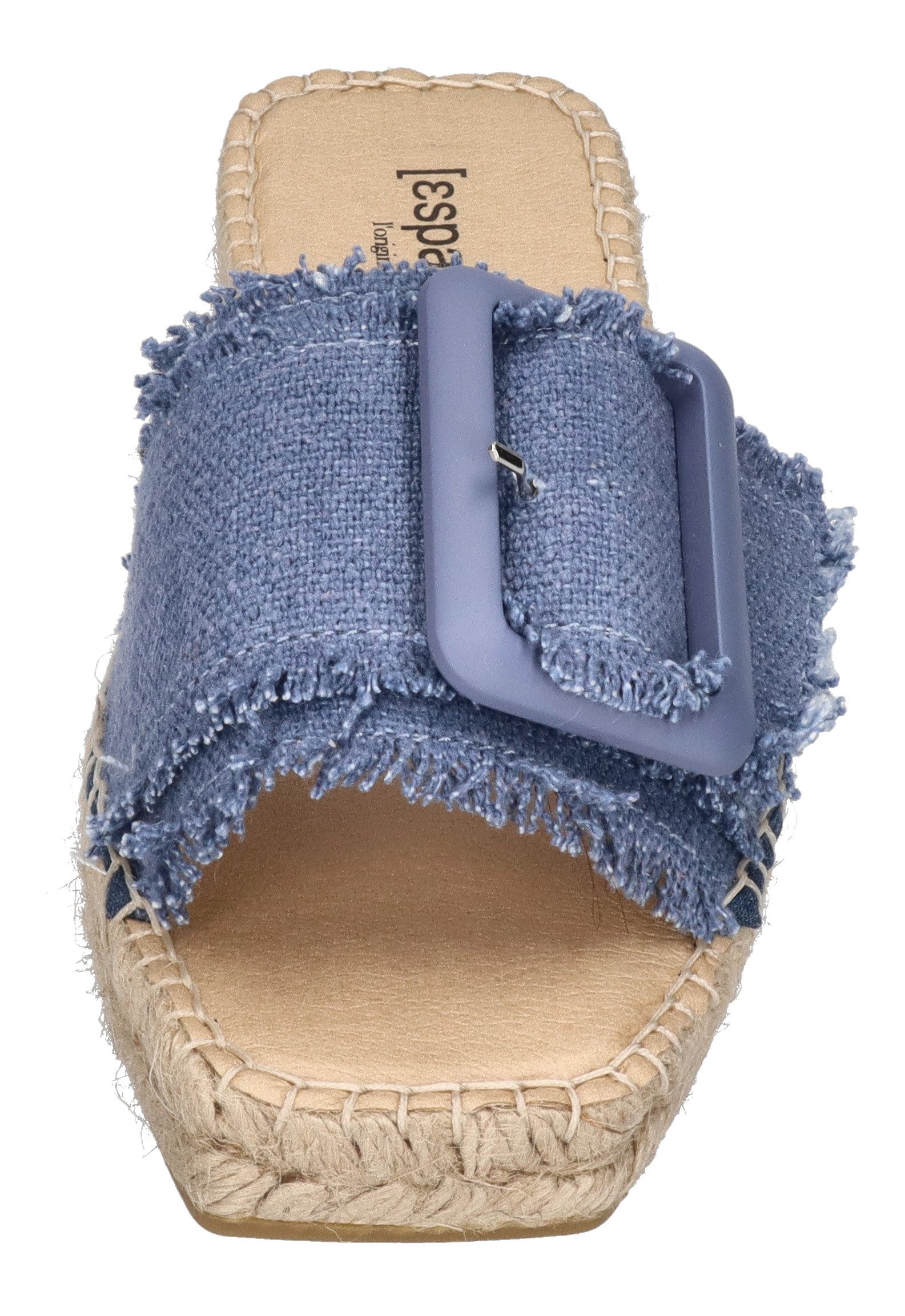 espadrij l´originale BELFORT LINEN Pantolette Dusty Blue – Bild 3 von 5
