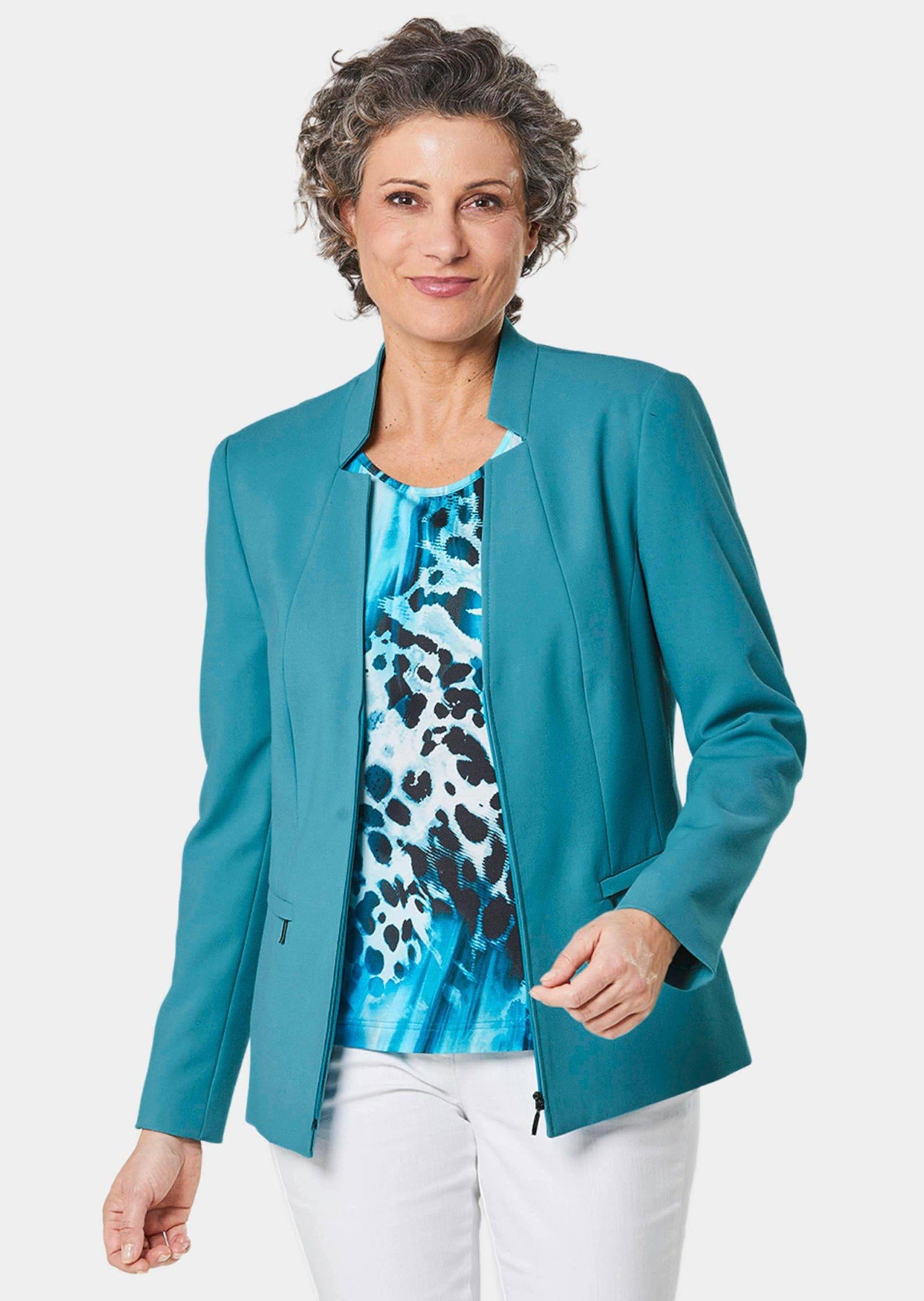 Jerseyblazer Blazer mit raffinierter Kragenlösung