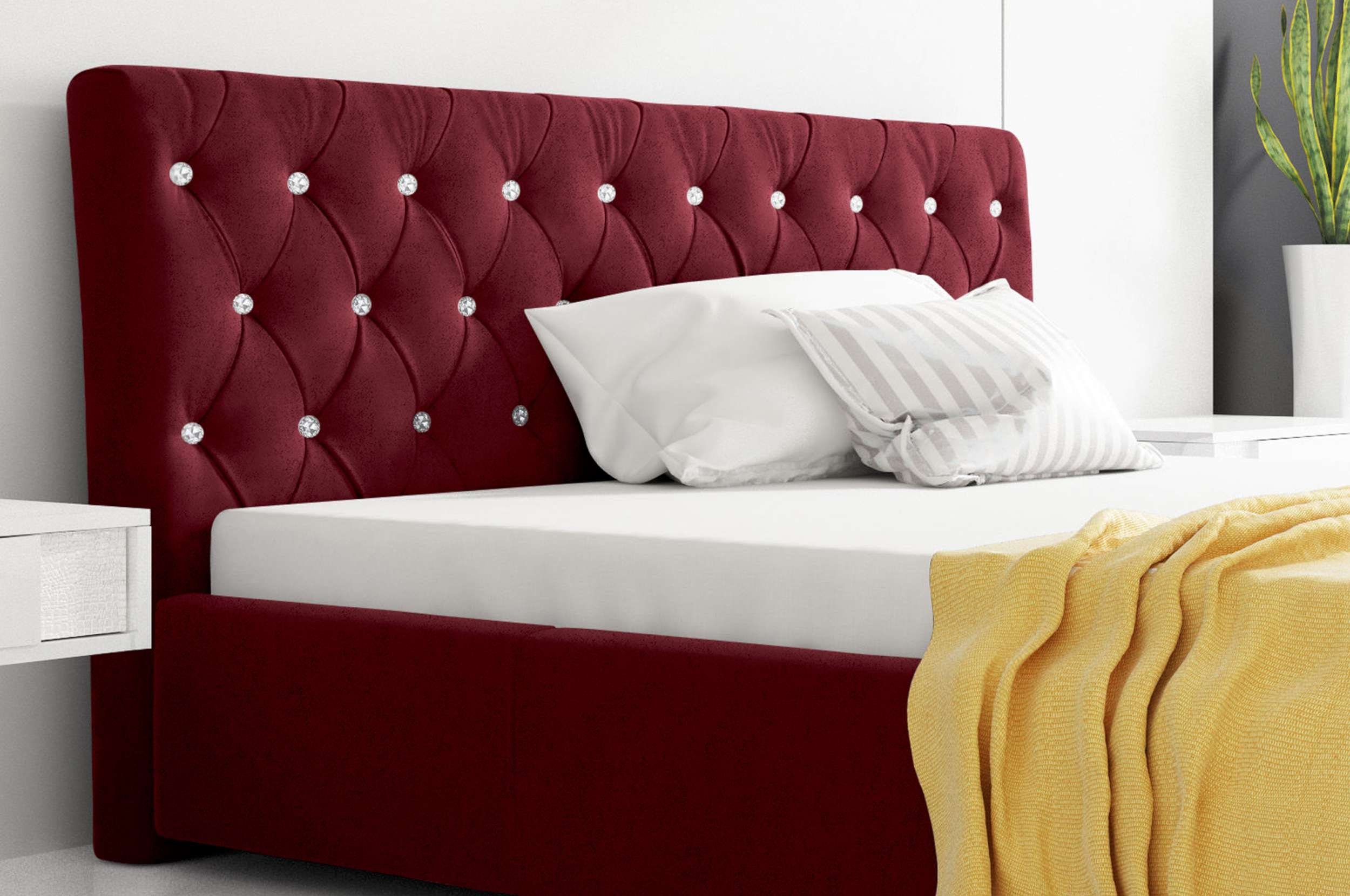 99rooms Polsterbett Kevin (Schlafzimmerbett, Bett), 120/140/160/180/200x200 günstig online kaufen