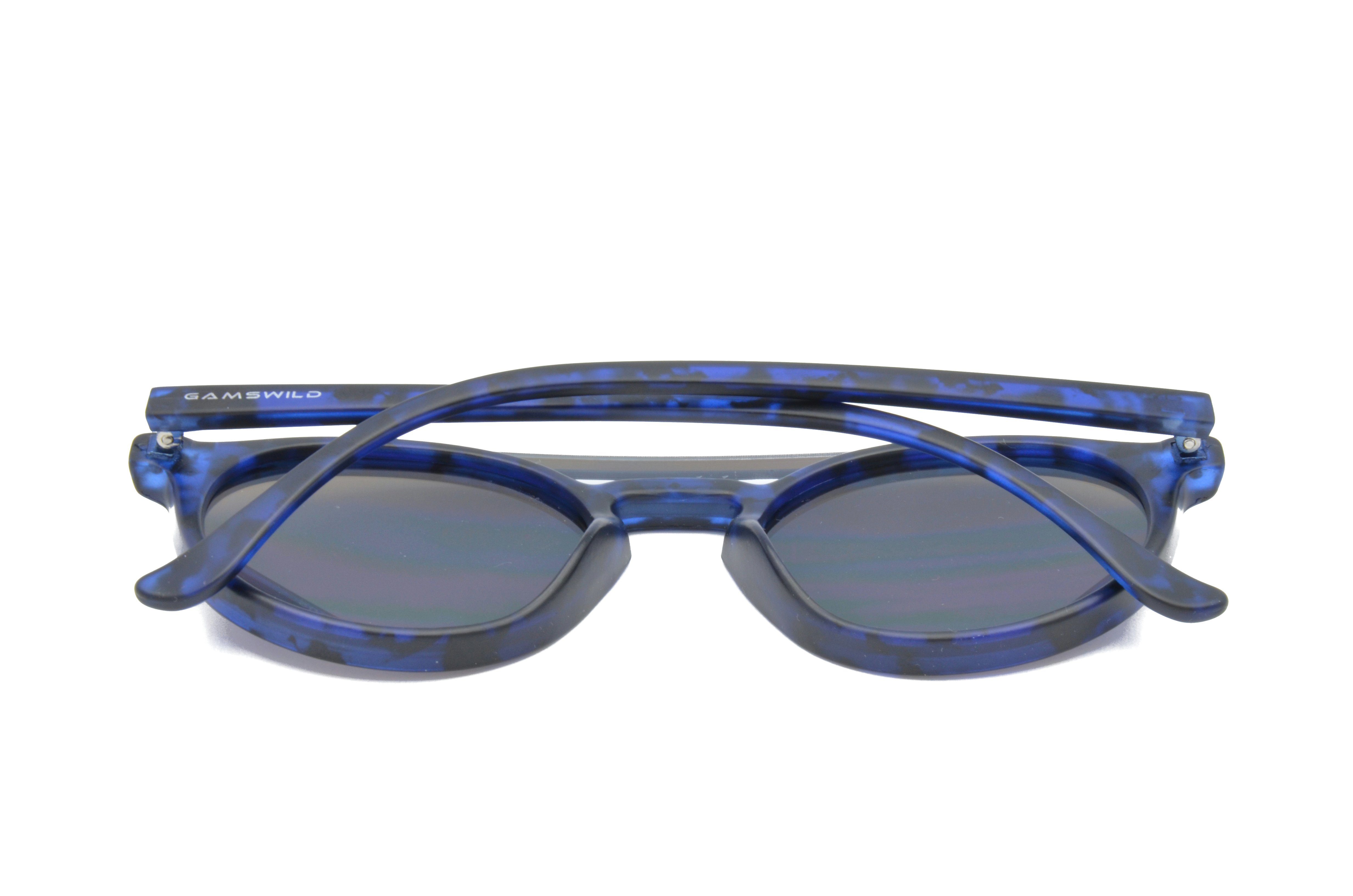 Gamswild Sonnenbrille WM1221 braun Unisex Brille blau, Fashionbrille, grün, GAMSSTYLE grün, Herren Damen Mode