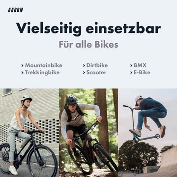 AARON Fahrradlenkergriff MTB & BMX Fahrradgriffe, sportliche Lenkergriffe Schwarz, rutschfest