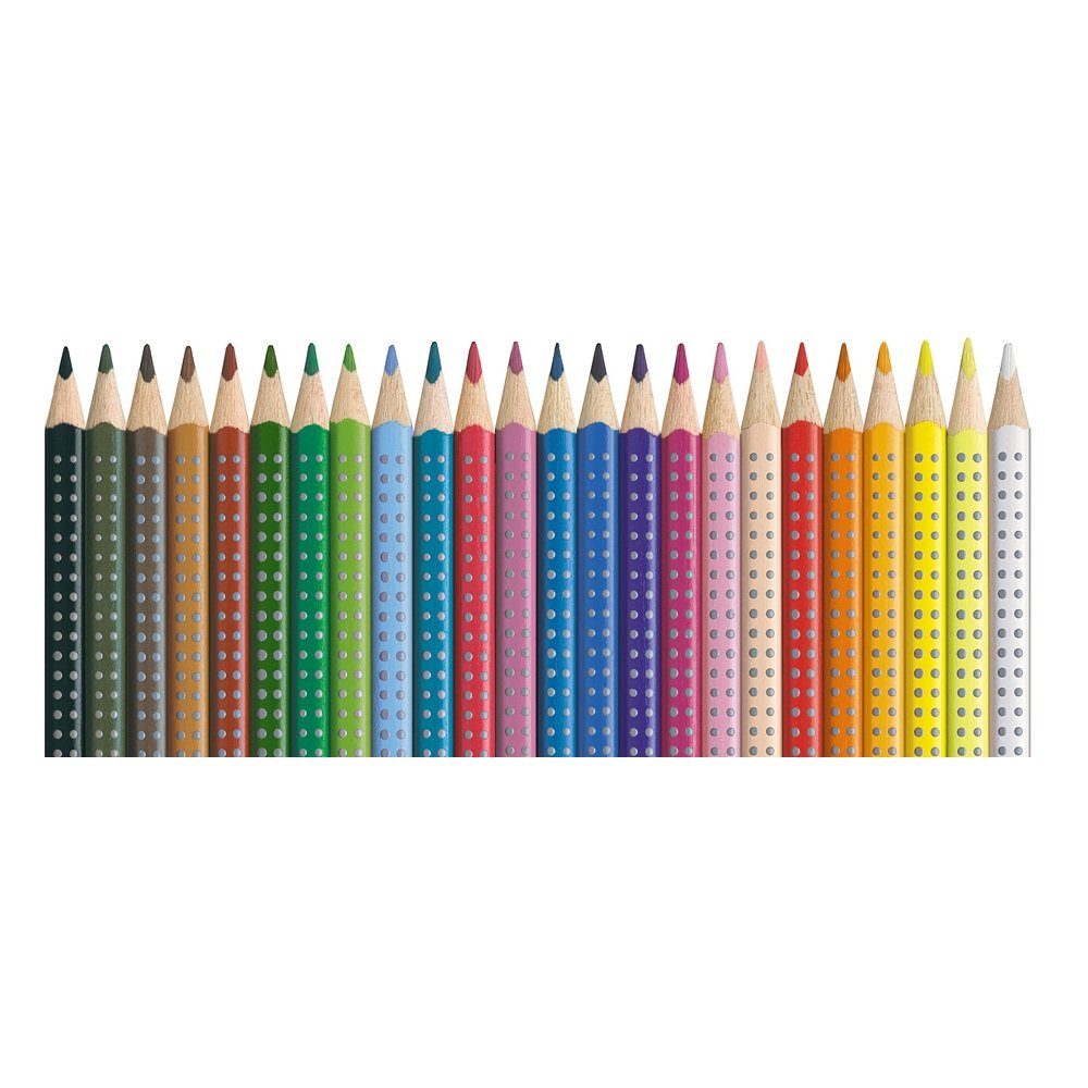 Faber-Castell Buntstift 24 Buntstifte farbsortiert GRIP CLASSIC