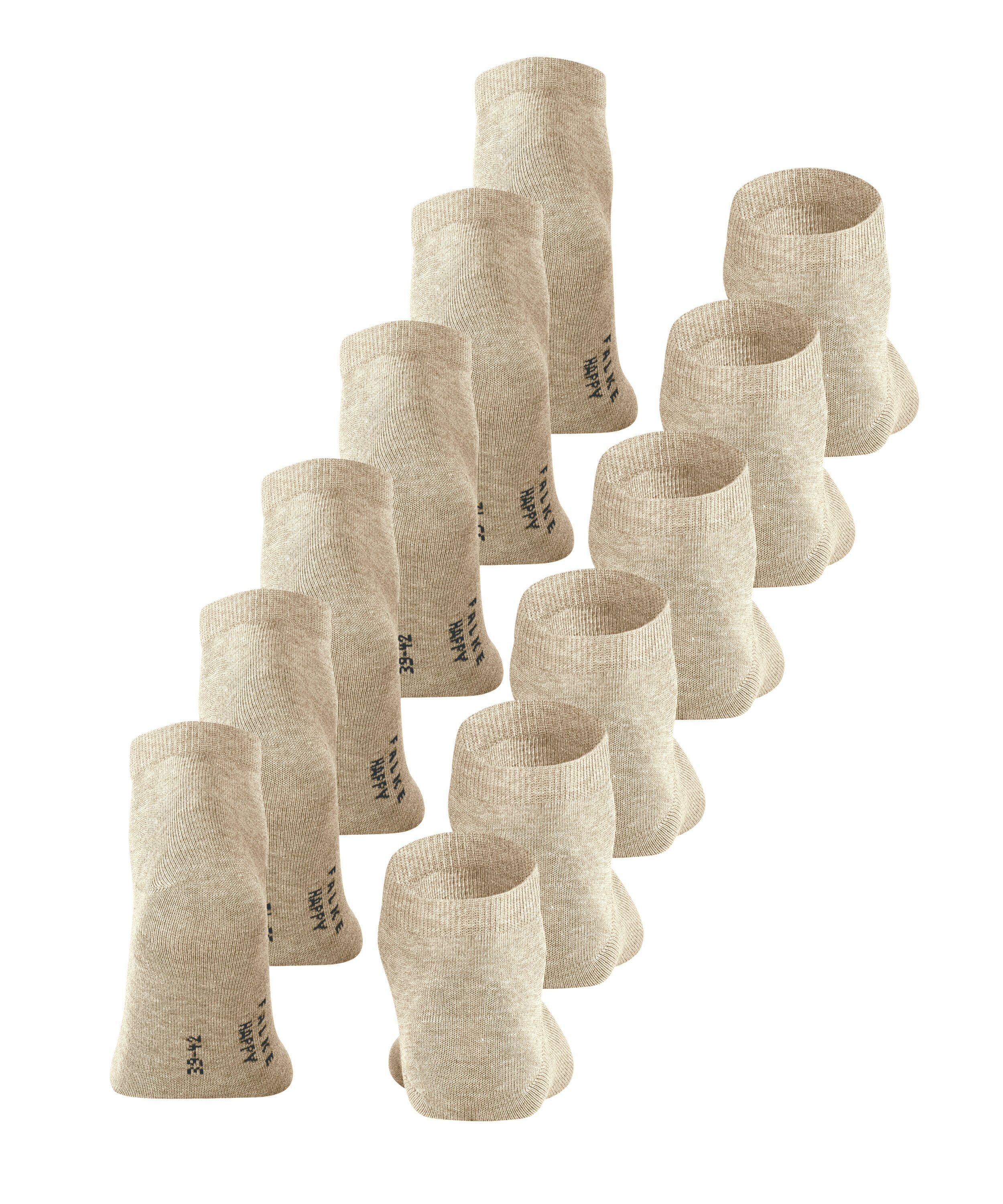 FALKE Sneakersocken Happy 6-Pack Sneakersocken (6-Paar) Set aus 6 Paar Baumwollsneakern