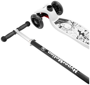 HyperMotion Dreiradscooter Dreirad-Balance-Roller ALAMO – weiß + LED-Räder